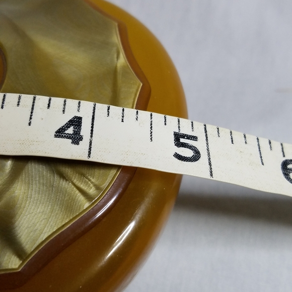 Vintage Vanity Set: Mirror, Brush & Hair Receiver - Picture 13 of 15